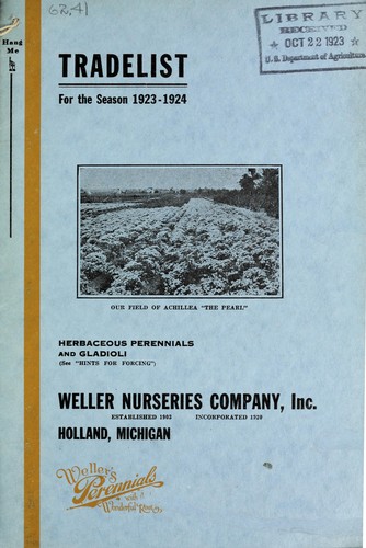 Trade list for the season 1923-1924 [of] herbaceous perennials and gladioli