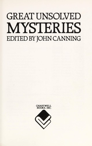 Great Unsolved Mysteries