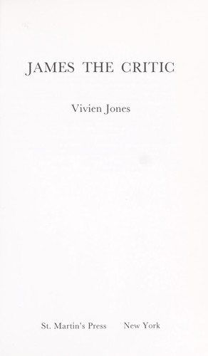 James the critic