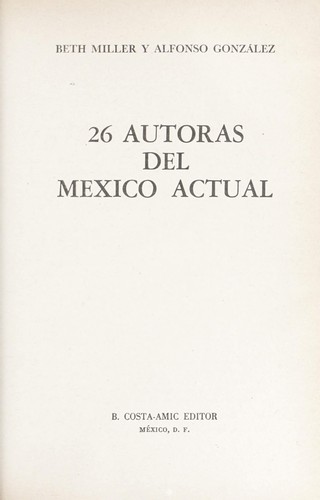 26 autoras del México actual