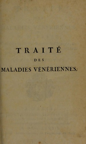 Trait©♭ des maladies v©♭n©♭riennes