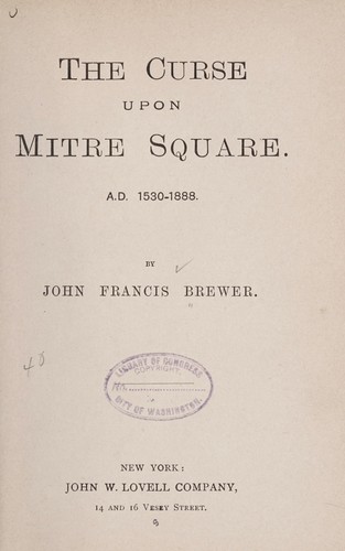 The curse upon Mitre square