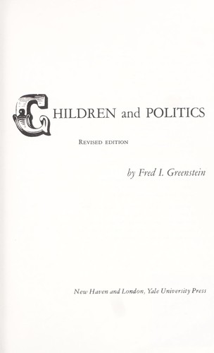 Children and Politics (Political Science Study)