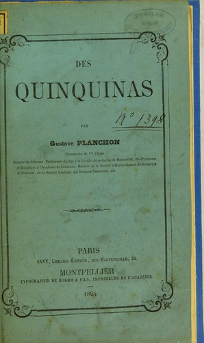 Des quinquinas