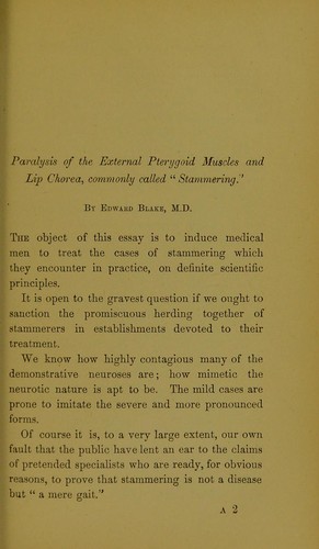 Lip chorea and paresis of the external pterygoid muscles