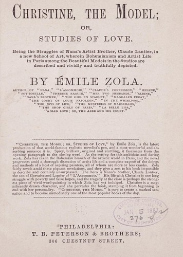Christine, the model, or, studies of love ..