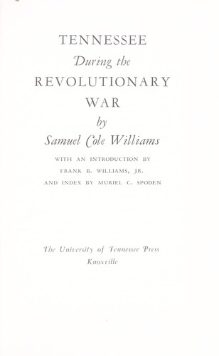 Tennessee during the Revolutionary War