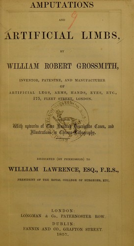 Amputations and artificial limbs
