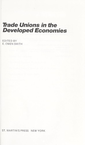 Trade Unions in the Developed World