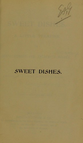 Sweet dishes