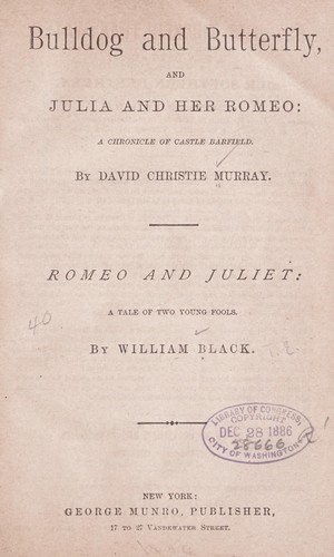 Bulldog and butterfly, and Julia and her Romeo