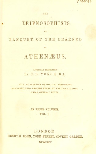 The Deipnosophists