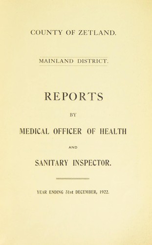[Report 1922]