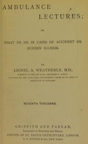 Ambulance lectures