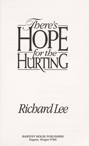 There's hope for the hurting