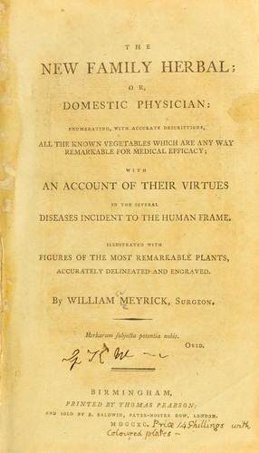 The new family herbal; or, Domestic physician
