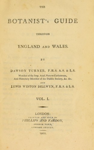 The botanist's guide through England and Wales
