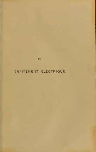 Du traitement ©♭lectrique des tumeurs fibreuses de l ́ut©♭rus, d ́apr©·s la m©♭thode du Dr. Apostoli