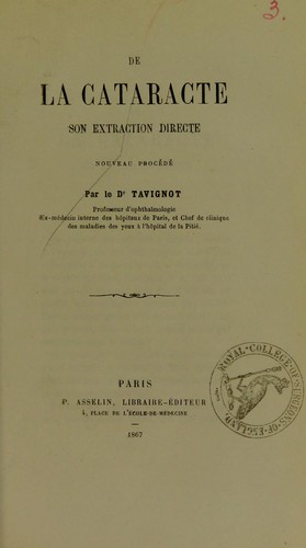 De la cataracte