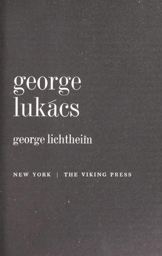 George Lukacs