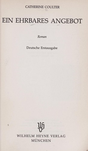 Ein ehrbares Angebot