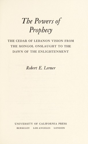The powers of prophecy