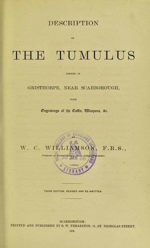 Description of the tumulus opened at Gristhorpe, near Scarborough