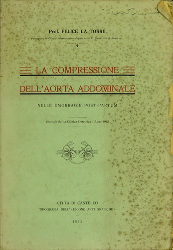 La compressione dell'aorta addominale nelle emorragie post-partum