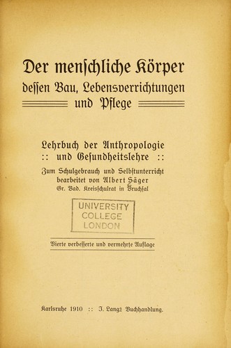 Der menschliche K©œrper