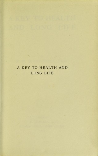 A key to health and long life