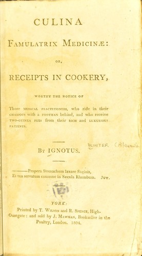 Culina famulatrix medicinae