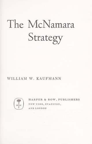 The McNamara strategy