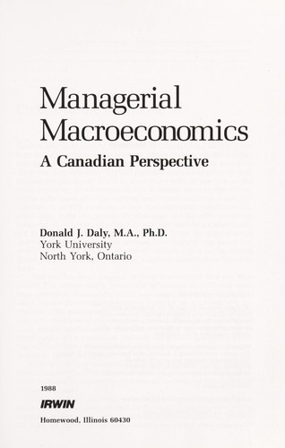 Managerial Macroeconomics