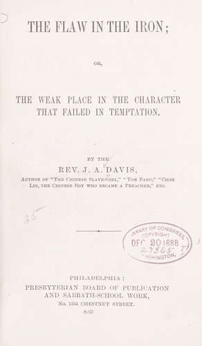 The flaw in the iron