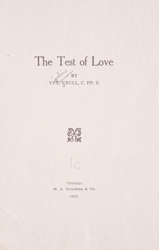 The test of love
