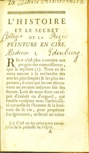 L'histoire et le secret de la peinture en cire