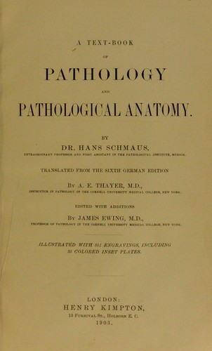A text-book of pathology and pathological anatomy