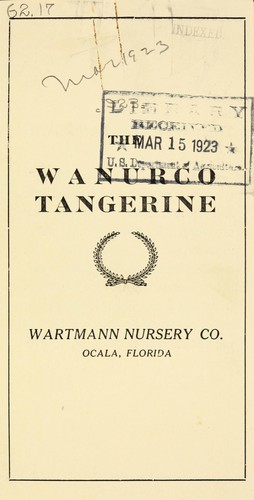 The Wanurco tangerine
