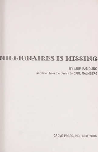 One of our millionaires is missing