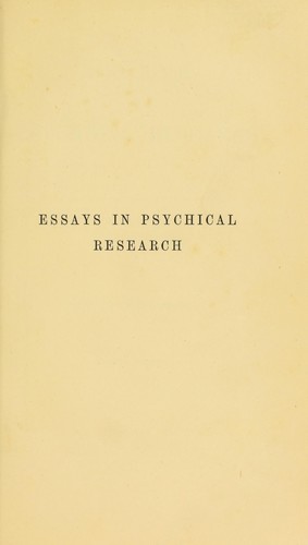 Essays in psychical research