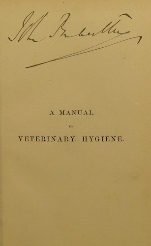 A manual of veterinary hygiene