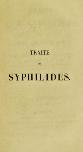 Trait©♭ des syphilides ou maladies v©♭n©♭riennes de la peau
