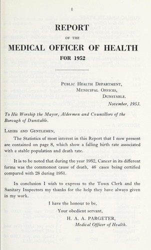 [Report 1952]