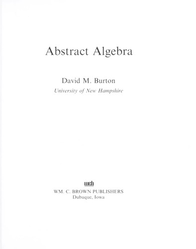 Abstract algebra