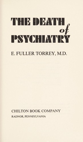 The death of psychiatry