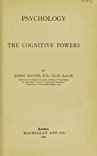 Psychology: the cognitive powers