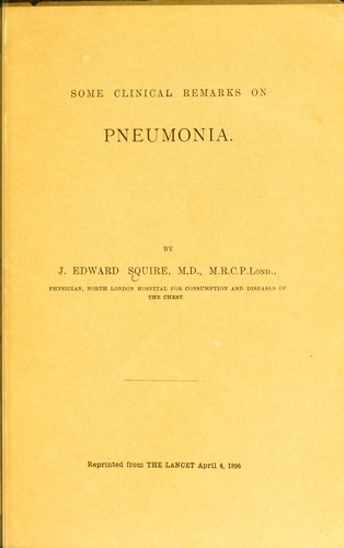 Some clinical remarks on pneumonia