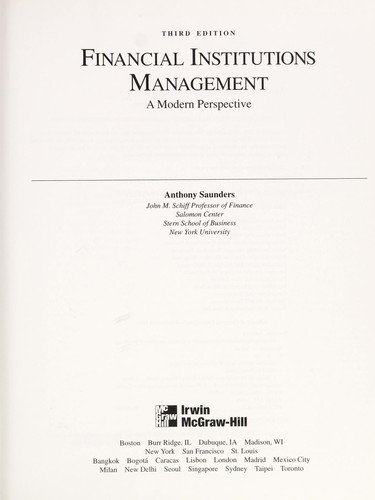 Financial institutions management