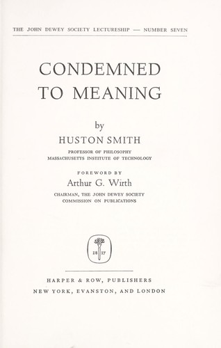 Condemned to meaning