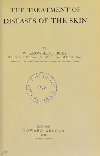 The treatment of diseases of the skin